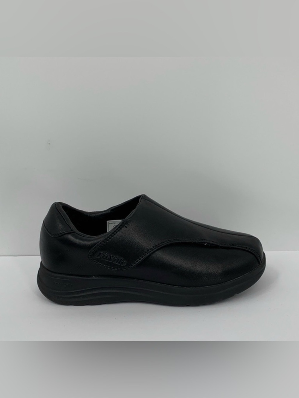 Fitville EasyTop Deluxe V1 black shoes flat loafer Diabetic women new 7 WIDE 7W